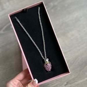 Hello Kitty Strawberry Crystal Necklace